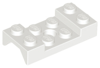 Vehicle, Mudguard 2 x 4 with Arch Studded with Hole