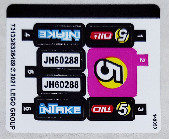 Sticker Sheet for Set 60288 - (73133/6326489)