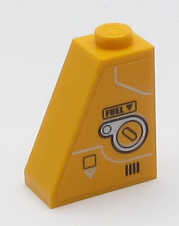 Slope 65 2 x 1 x 2 with 'FUEL' and Fuel Inlet Pattern (Sticker) - Set 60161