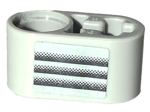 Technic, Liftarm Thick 1 x 2 - Axle Hole with Black Air Vent Pattern Model Left Side (Sticker) - Set 42132