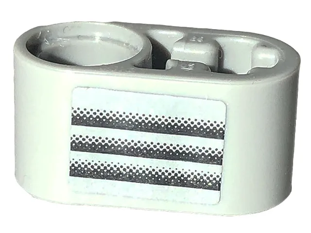 Technic, Liftarm Thick 1 x 2 - Axle Hole with Black Air Vent Pattern Model Left Side (Sticker) - Set 42132