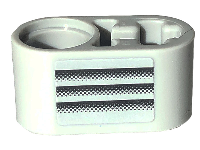 Technic, Liftarm Thick 1 x 2 - Axle Hole with Black Air Vent Pattern Model Right Side (Sticker) - Set 42132