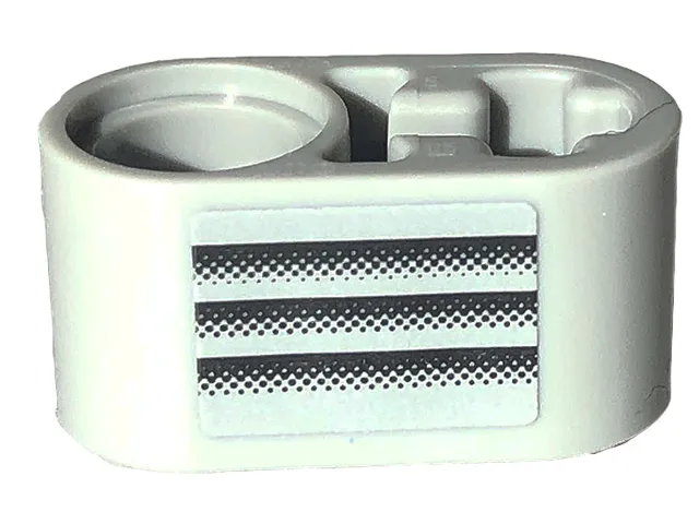 Technic, Liftarm Thick 1 x 2 - Axle Hole with Black Air Vent Pattern Model Right Side (Sticker) - Set 42132