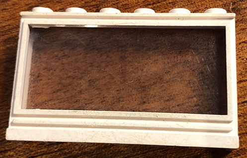 Window 1 x 6 x 3 Panorama with Solid Studs and Fixed Glass