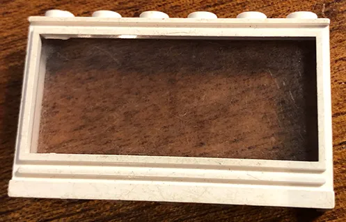 Window 1 x 6 x 3 Panorama with Solid Studs and Fixed Glass