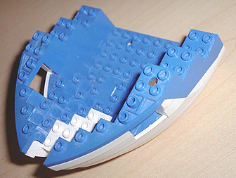 Boat, Hull Small Bow 12 x 12 x 5 1/3 with Blue Top (6050 / 6051)