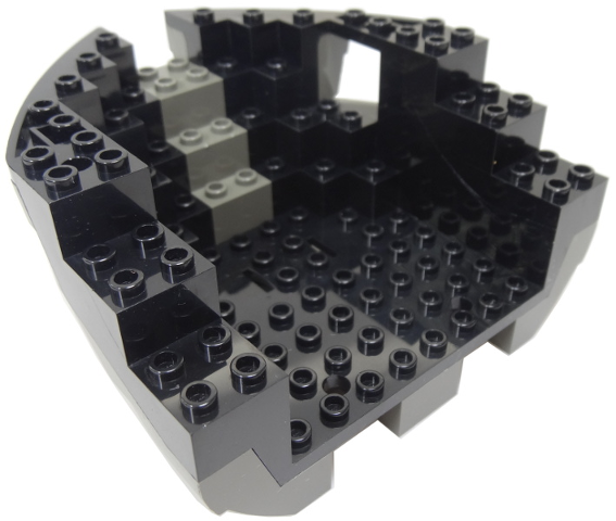 Boat, Hull Small Bow 12 x 12 x 5 1/3 with Black Top (6050 / 6051)