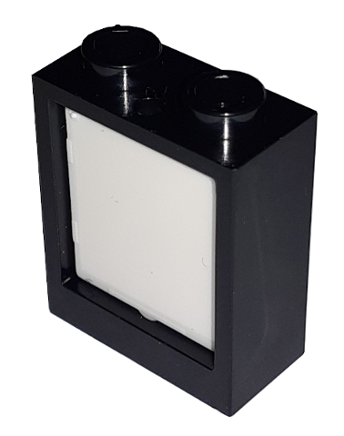 Window 1 x 2 x 2 Flat Front with White Glass (60592 / 60601)