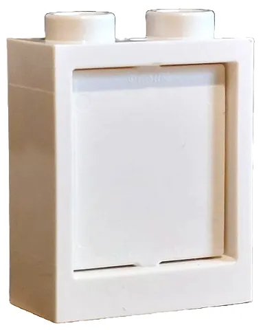 Window 1 x 2 x 2 Flat Front with White Glass (60592 / 60601)