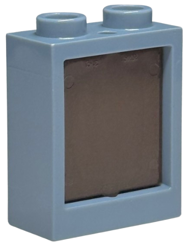 Window 1 x 2 x 2 Flat Front with Dark Brown Glass (60592 / 60601)