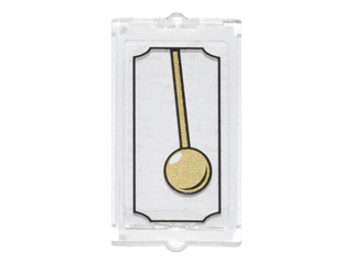 Glass for Window 1 x 2 x 3 with Gold Pendulum Pattern (Sticker) - Set 4840