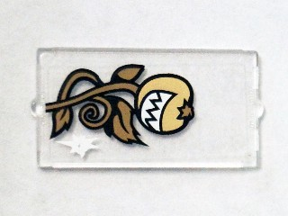 Glass for Window 1 x 2 x 3 with Smiling Pumpkin and Cracked Window Pattern (Sticker) - Set 75904