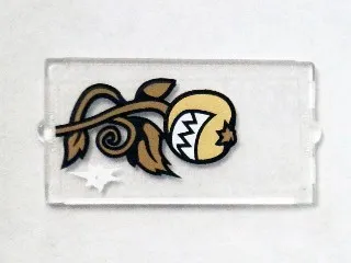 Glass for Window 1 x 2 x 3 with Smiling Pumpkin and Cracked Window Pattern (Sticker) - Set 75904