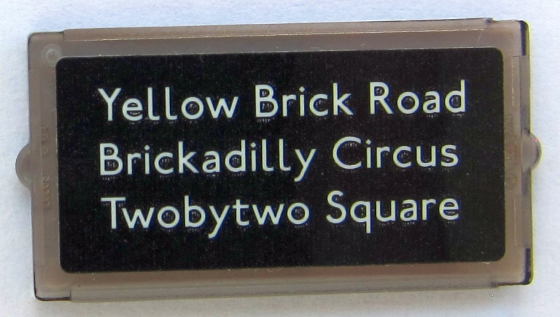 Glass for Window 1 x 2 x 3 with 'Yellow Brick Road', 'Brickadilly Circus' and 'Twobytwo Square' Pattern (Sticker) - Set 10258