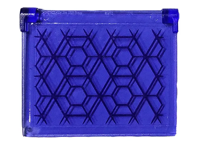 Glass for Window 1 x 4 x 3 - Opening with Hexagons and Diamonds Pattern (Sticker) - Set 76103