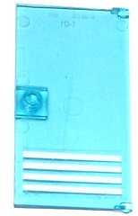 Door 1 x 4 x 6 with Stud Handle with 4 White Stripes Bottom Pattern (Sticker) - Set 60130