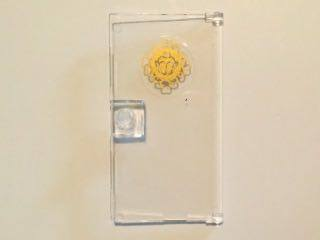 Door 1 x 4 x 6 with Stud Handle with Gold Cupcake and Scroll Pattern (Sticker) - Set 41101