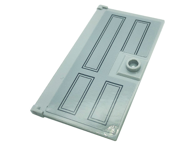 Door 1 x 4 x 6 with Stud Handle with 4-Panel Door Pattern (Sticker) - Set 21328