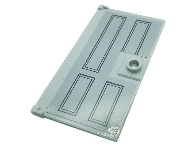 Door 1 x 4 x 6 with Stud Handle with 4-Panel Door Pattern (Sticker) - Set 21328