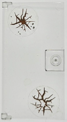 Door 1 x 4 x 6 with Stud Handle with Dark Brown Cracks and Holes and Dark Bluish Gray Mud Spots Pattern (Stickers) - Set 70424