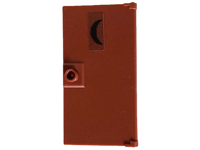 Door 1 x 4 x 6 with Stud Handle with Black Crescent Moon Pattern (Sticker) - Set 10325