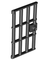 Door 1 x 4 x 6 Barred with Stud Handle