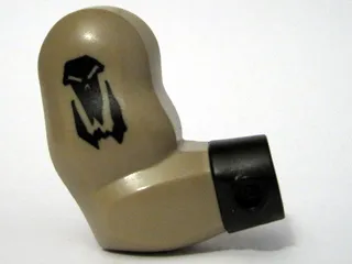 Arm Troll, Right with Black Wristband and Skull Pattern