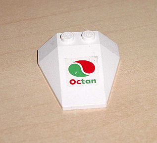 Wedge 4 x 4 Triple without Stud Notches with Octan Logo Pattern (Sticker)