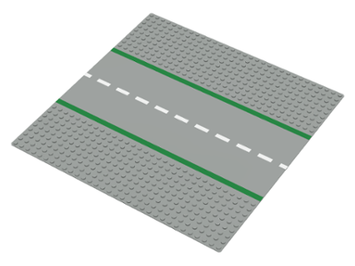 Baseplate, Road 32 x 32 9-Stud Straight with Road Pattern