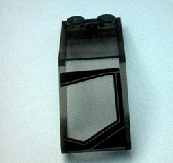 Windscreen 5 x 2 x 1 2/3 with Transparent Panel Pattern Model Left Side (Sticker) - Set 7888