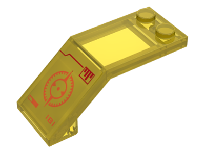 Windscreen 5 x 2 x 1 2/3 with Red Crosshairs Pattern (Sticker) - Set 70816