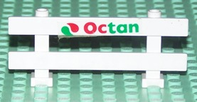 Fence 1 x 8 x 2 2/3 with Octan Logo Pattern (Sticker) - Set 6551