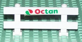 Fence 1 x 8 x 2 2/3 with Octan Logo Pattern (Sticker) - Set 6551