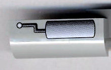 Slope, Curved 2 x 4 x 1 1/3 with 4 Recessed Studs with Tank Configuration B Pattern (Sticker) - Sets 10022 / 10025