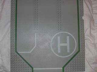 Baseplate, Road 32 x 32 with 3 Driveways, White Lines, Circle H Pattern