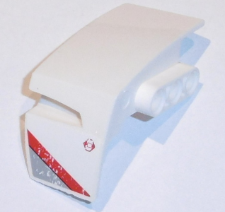 Technic, Panel Car Mudguard Right with Light Bluish Gray and Red Stripes Pattern (Sticker) - Set 31313