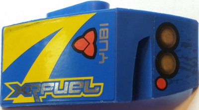 Technic, Panel Car Mudguard Right with 'XRFUEL', 'YUBI', Headlights and Turning Signal Pattern (Stickers) - Set 8494