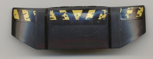 Technic, Panel Car Spoiler 3 x 8 with Three Holes and Black and Yellow Danger Stripes and Mud Pattern (Stickers) - Set 7968