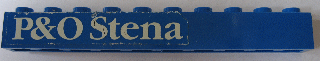 Brick 1 x 10 with 'P&O Stena' Pattern (Sticker) - Set 1054