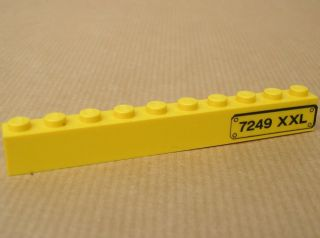 Brick 1 x 10 with '7249 XXL' Pattern Right (Sticker) - Set 7249