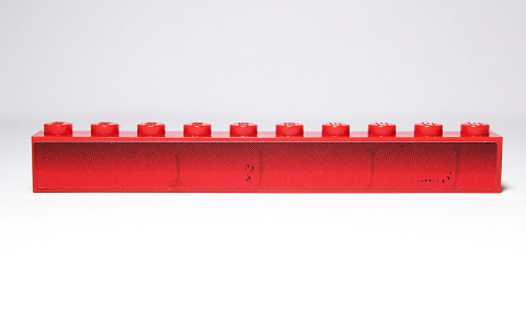 Brick 1 x 10 with Brick Wall Pattern (Sticker) - Set 4982