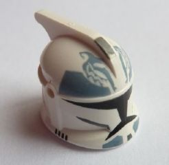 Minifigure, Headgear Helmet SW Clone Trooper with Holes, Wolfpack Clone Trooper Pattern