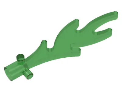 Wave Rounded Straight with Bar End and Small Pins (Castle Dragon Flame / Seaweed / Water)