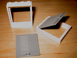 Door, Frame 1 x 4 x 4 Lift with Light Gray Door (6154 / 6155)