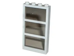 Window 1 x 4 x 6 with 3 Panes with Fixed Trans-Brown Glass