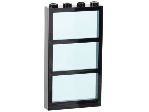 Window 1 x 4 x 6 with 3 Panes with Fixed Trans-Light Blue Glass