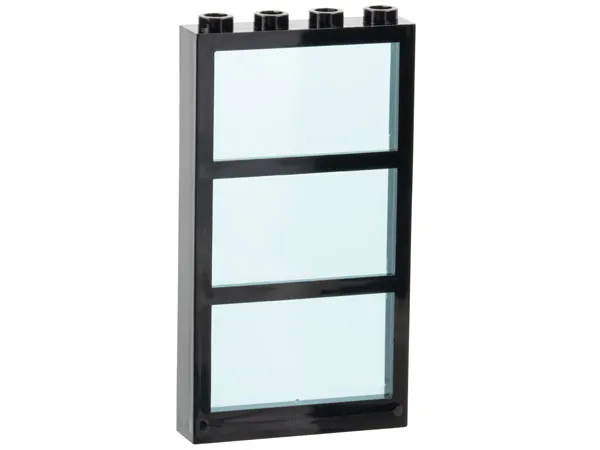 Window 1 x 4 x 6 with 3 Panes with Fixed Trans-Light Blue Glass
