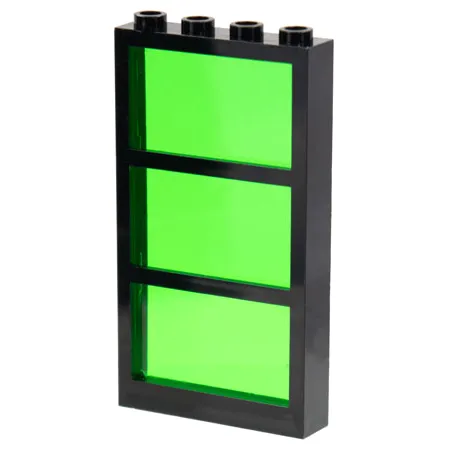 Window 1 x 4 x 6 with 3 Panes with Fixed Trans-Green Glass