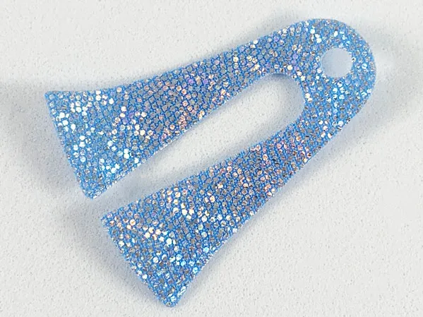 Mini Doll, Cape Cloth, 2 Long Tails with Silver Iridescent Dots Pattern