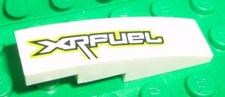 Slope, Curved 4 x 1 with 'XRFUEL' Pattern Model Left Side (Sticker) - Set 8492